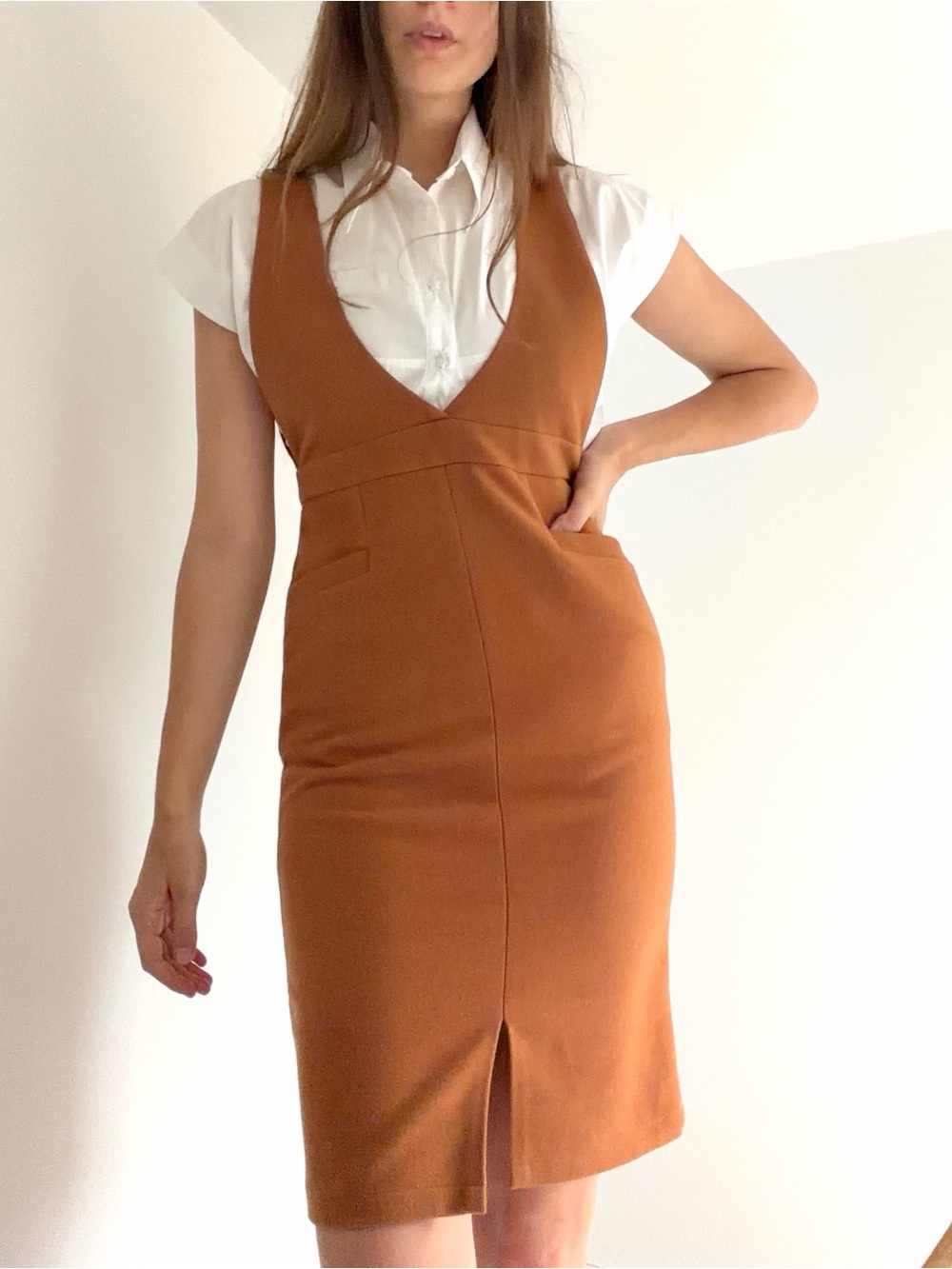 Vintage // v-neck dress